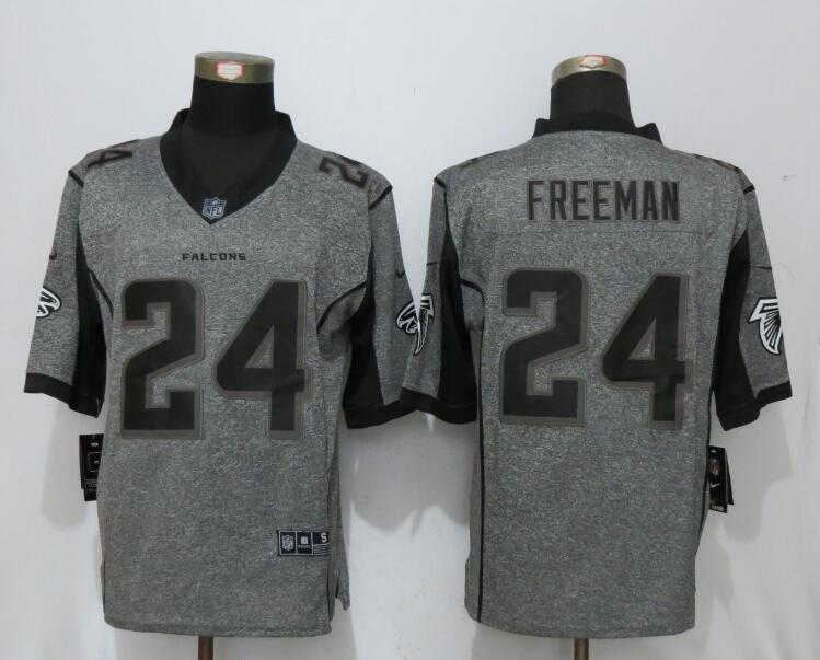 New Nike Atlanta Falcons #24 Freeman Gray Men Stitched Gridiron Gray Limited Jersey->->NFL Jersey